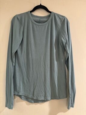lululemon athletica Light Blue Long-Sleeve Crew Top